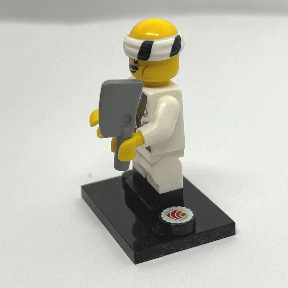 LEGO Ninjago Movie Sushi Chef Minifigure 71019 collnm19 Cleaver Japanese Cook